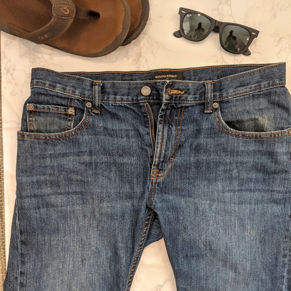 MENS BANANA REPUBLIC JEANS 33x30